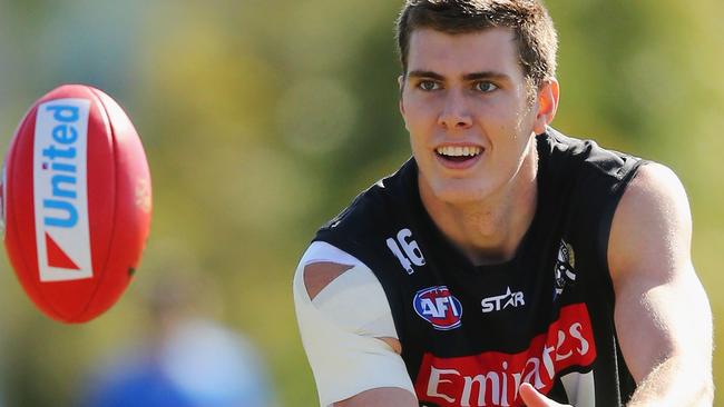 Mason Cox kicked four goals against Brisbane.