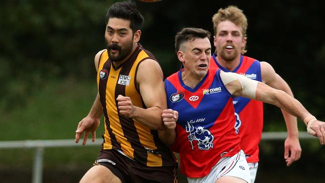 Masaki Miki in action for Heidelberg West.