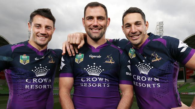 Melbourne Storm’s “Big Three”. Picture: Michael Klein