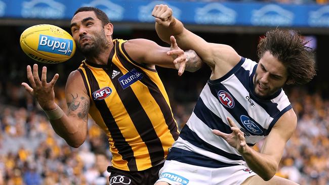 Shaun Burgoyne has won three premierships with Hawthorn but hasn’t been at his best this year. Picture: Wayne Ludbey