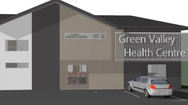 Artist's impression of Green Valley Health Centre