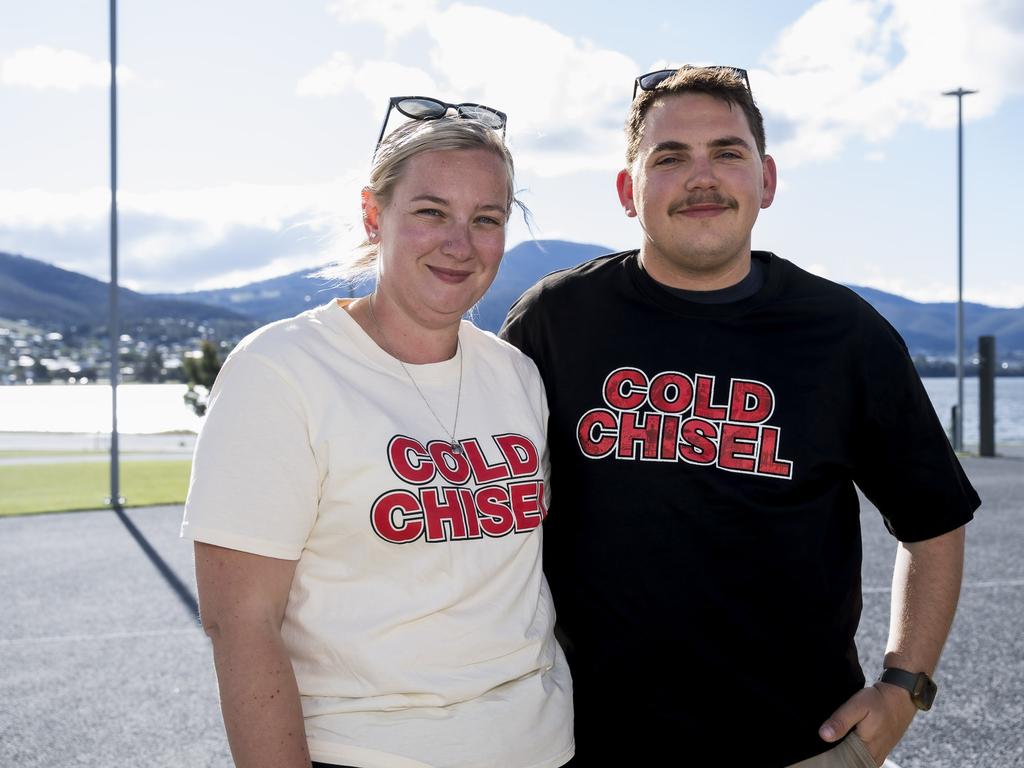 Cold Chisel The Big Five-0 tour - Rosie Verity and Byron Fidler. Picture: Caroline Tan