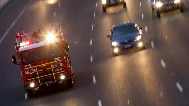 Five fire trucks responded to a house fire in Ringwood East this morning.