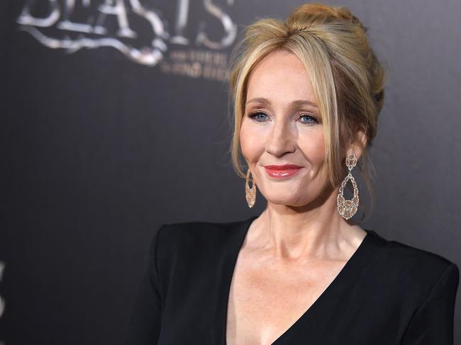 (FILES) This file photo taken on November 10, 2016 shows  Author J.K. Rowling attending the 'Fantastic Beasts and Where to Find Them' World Premiere at Alice Tully Hall, Lincoln Center in New York. The movie "Fantastic Beasts and Where to Find Them" -- another foray into the world of wizardry from "Harry Potter" author JK Rowling -- topped North American box offices in its debut as it took in $75 million, an industry group said November 20, 2016. Based on a book Rowling wrote in 2001 -- it  purports to be a reproduction of a textbook that was owned by Potter and required reading for all first-year Hogwarts students -- the film is a story of wizardry and magical critters run amok in grim, sooty 1920s New York City.  / AFP PHOTO / ANGELA WEISS