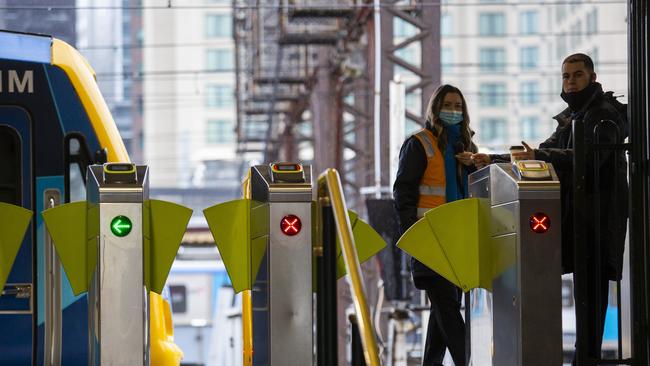 A driver and staff shortage is hitting Metro Trains and other transport providers due to the spread of Covid-19. Picture: NCA NewsWire / Paul Jeffers