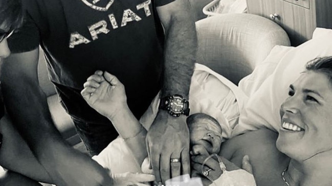 Matt and Kaia Wright welcomed daughter Dusty Faith Wright into the family on November 18. Picture: Instagram