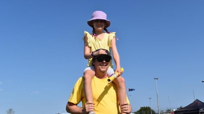 Daisy and Jason Claassen at the 2021 Ipswich Relay for Life. Picture: Jessica Baker / The Queensland Times