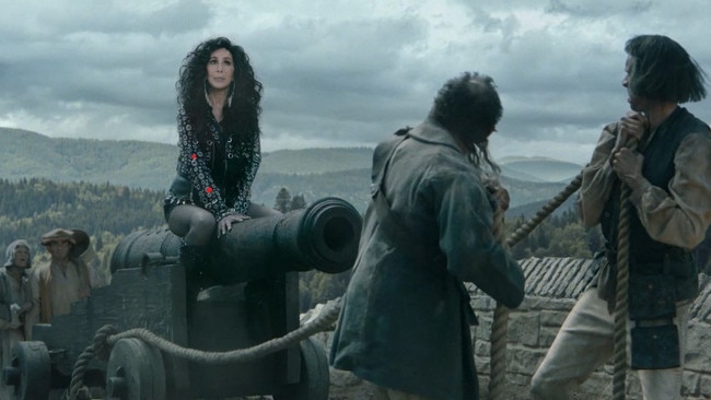 Cher is accidentally transported back to the 1680s in the campaign for Uber Eats.