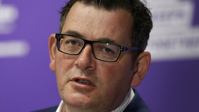 Victorian Premier Daniel Andrews on Wednesday. Picture: Getty Images