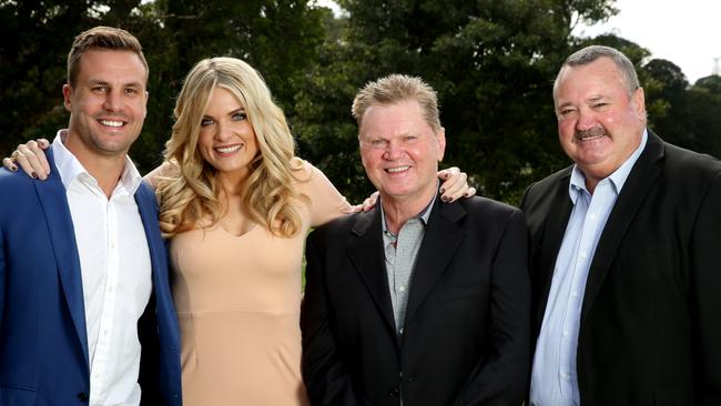 Footy show fortunes: Beau Ryan — unclear; Erin Molan — big promotion. Paul Vautin — gooooone. Daryl Brohman — out of contract. Picture: Gregg Porteous