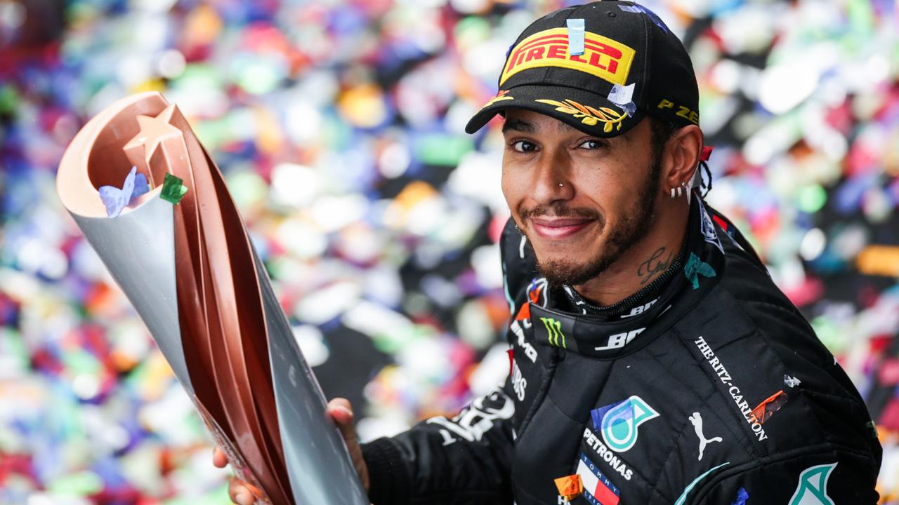 Lewis Hamilton will celebrate with wine and soup (Photo by Peter Fox/Getty Images)
