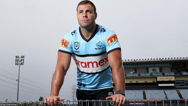 Pictured at Shark Park in Cronulla is Cronulla Sharks NRL player and captain Wade Graham ahead of the start of the 2021 season.Picture: Richard Dobson