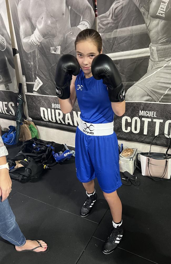 Warrior Boxing Gym young gun Sienna Pinnell.