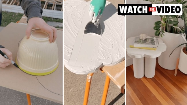 Couple make table using unlikely Bunnings product