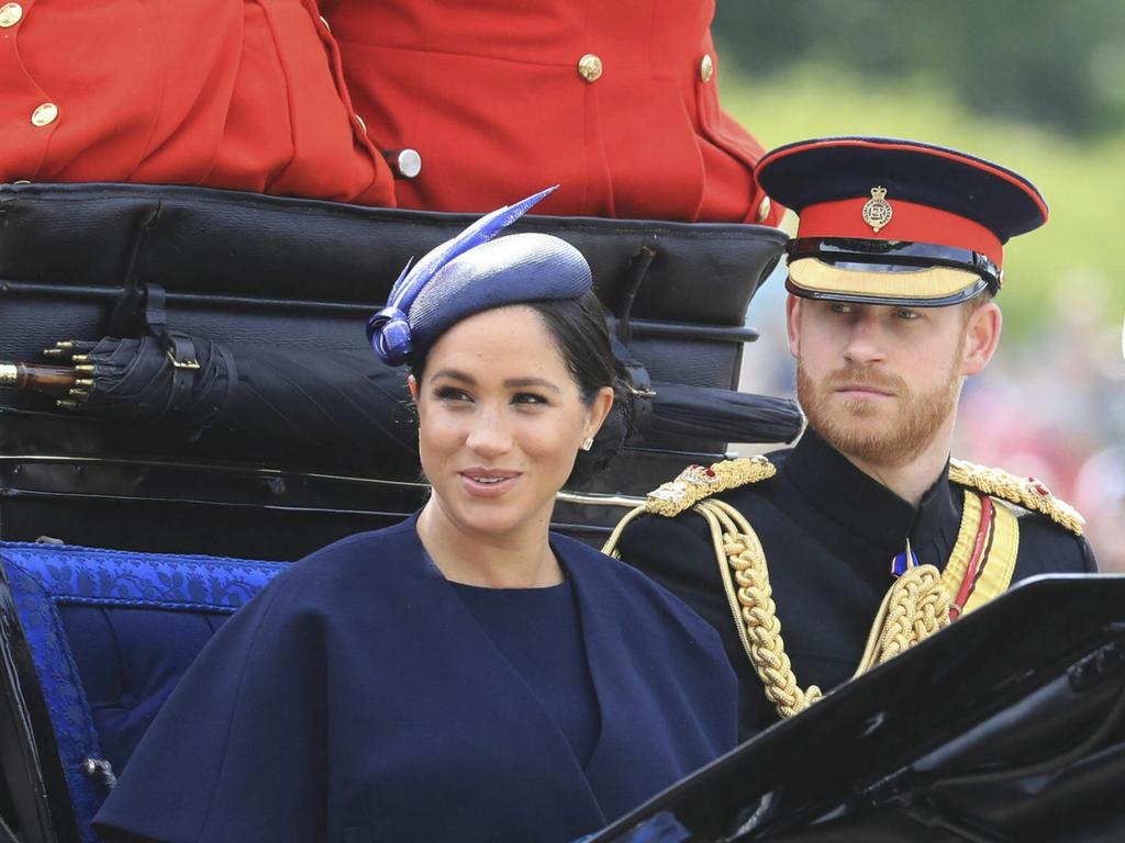 Britain's Prince Harry and Meghan Duchess of Sussex. Picture: AP