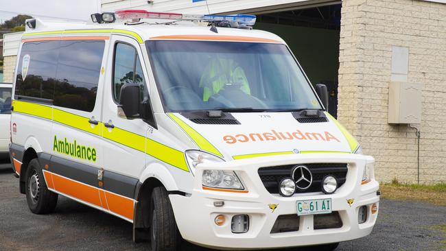 Generic images of an Ambulance Tasmania vehicle. Emergency / response / Health / hospital / Tasmanian