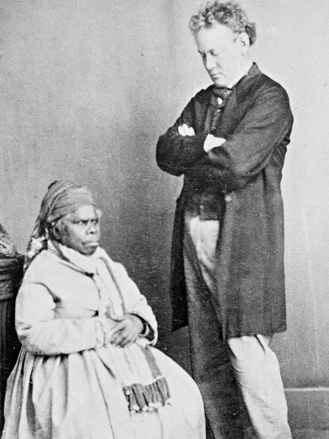 Truganini with barrister John Woodcock Graves, undated. Picture: Allport library and Museum of Fine Arts