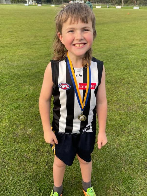 You’re never too young to grow a mullet, says this cool dude. Photo: supplied