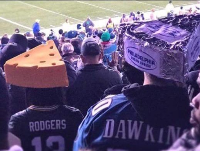 Eagles fans are trolling the Packers with 'Philadelphia cream cheese' heads