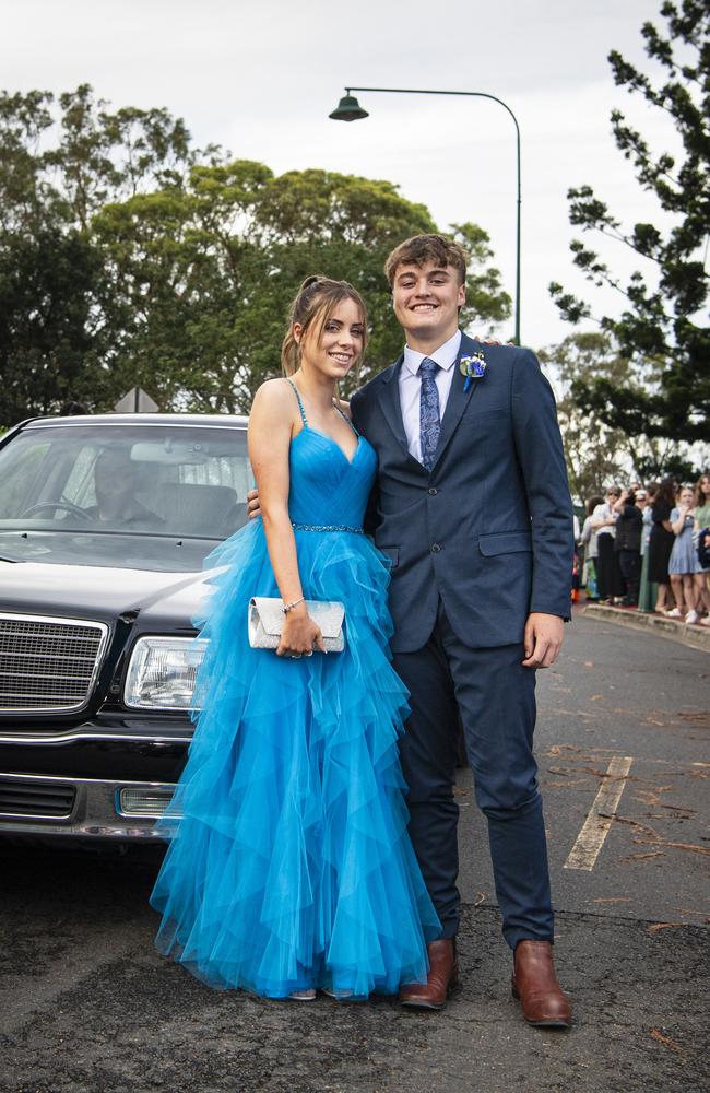 Graduates Maisie Muirhead and Jed Dawson at Toowoomba Christian College formal at Picnic Point, Friday, November 29, 2024. Picture: Kevin Farmer