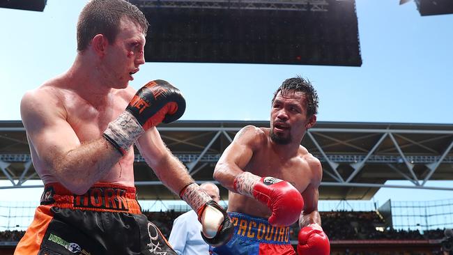 The rematch between Manny Pacquiao and Jeff Horn will be held at the Brisbane Entertainment Centre. Picture: Chris Hyde/Getty Images