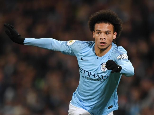 MANCHESTER, ENGLAND - JANUARY 03: Trent Alexander-Arnold of Liverpool battles for possession with Leroy Sane of Manchester City during the Premier League match between Manchester City and Liverpool FC at the Etihad Stadium on January 3, 2019 in Manchester, United Kingdom.  (Photo by Shaun Botterill/Getty Images)
