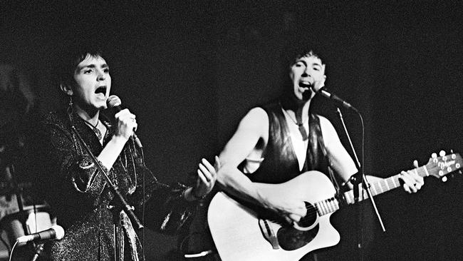 The Borderers on stage during the early years of the band. Picture: supplied