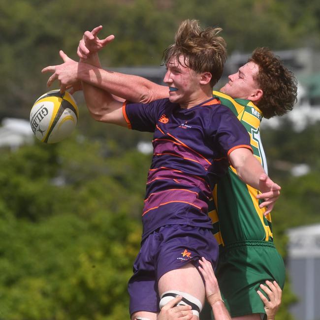 QLD Rugby Union State Championships (17-18 years boys) at the Townsville Sports Precinct. Friday May 23. Sunshine Coast against Metro West. Picture: Evan Morgan