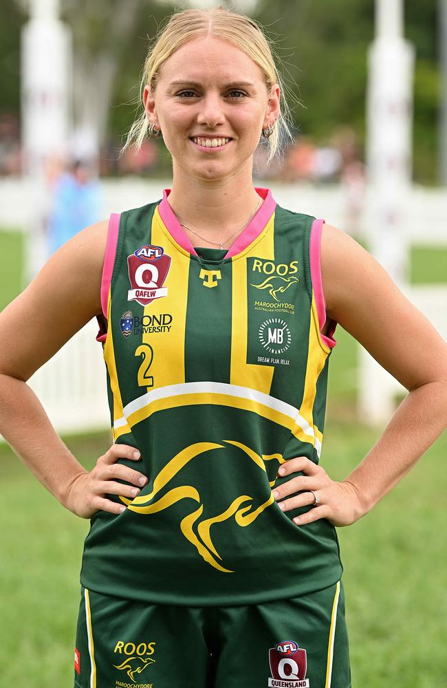 26/03/2023: QAFLW captains Kelsee Sills (Maroochydore). pic Lyndon Mechielsen/Courier Mail