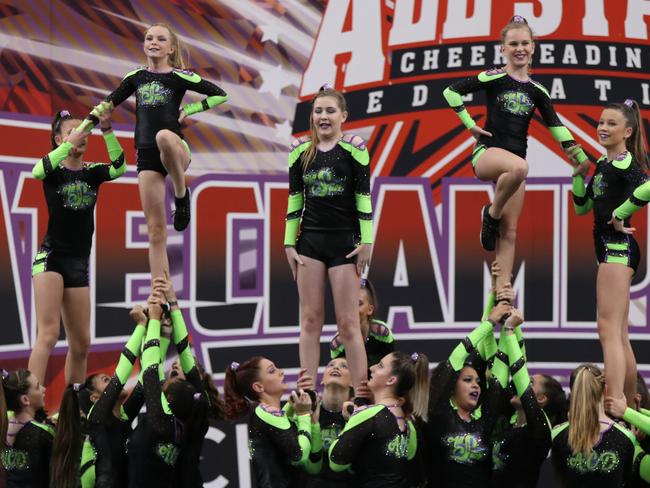 Adrenalin Cheer and Dance's Untamed senior Level 2 cheer team won the AASCF National Championships on November 27-28 2021. Picture: Contributed