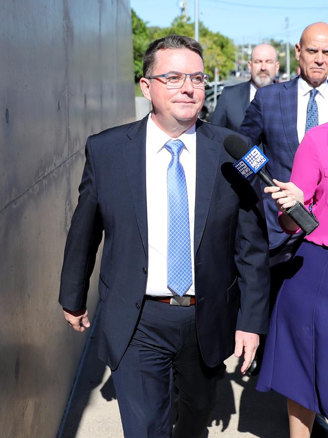 Logan mayor Luke Smith leaves the Beenleigh courts