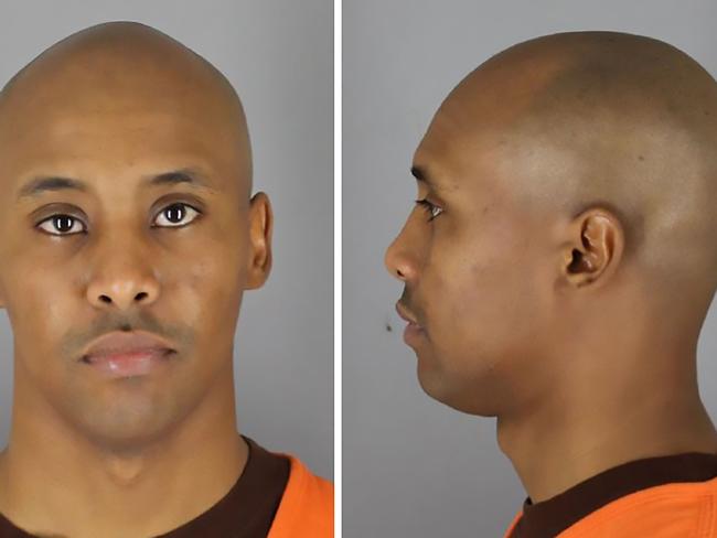 Mugshots of Mohammed Noor, a police officer in the US state of Minnesota who shot dead unarmed Australian woman Justine Damond in July 2017. Picture: AFP