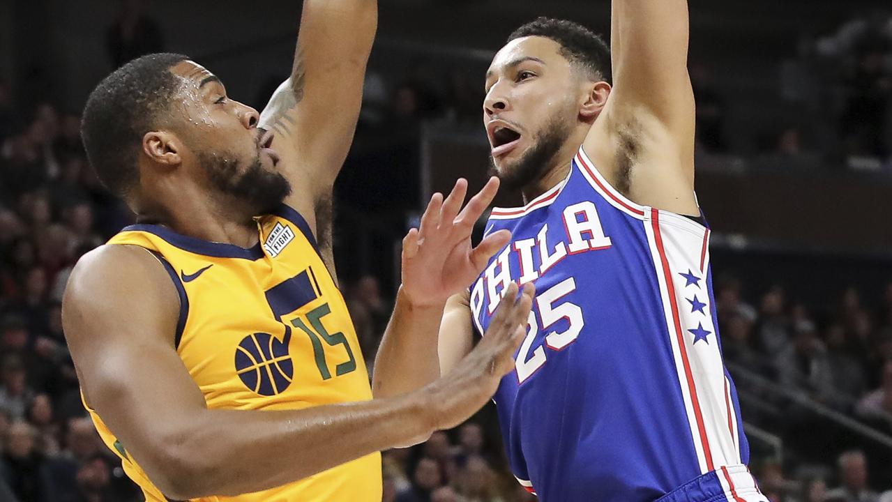 Ben Simmons hits Donovan Mitchell with savage sledge: 76ers vs Utah ...