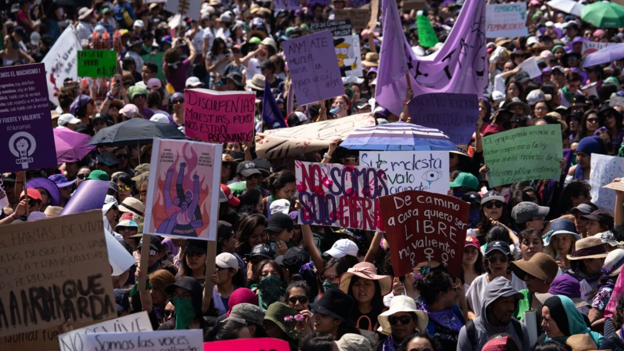 Mexicans take to the street to protest femicide rate | Sky News Australia