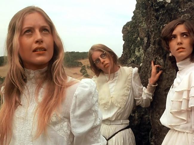 Anne-Louise Lambert, Karen Robson, and Jane Vallis in Picnic at Hanging Rock (1975)