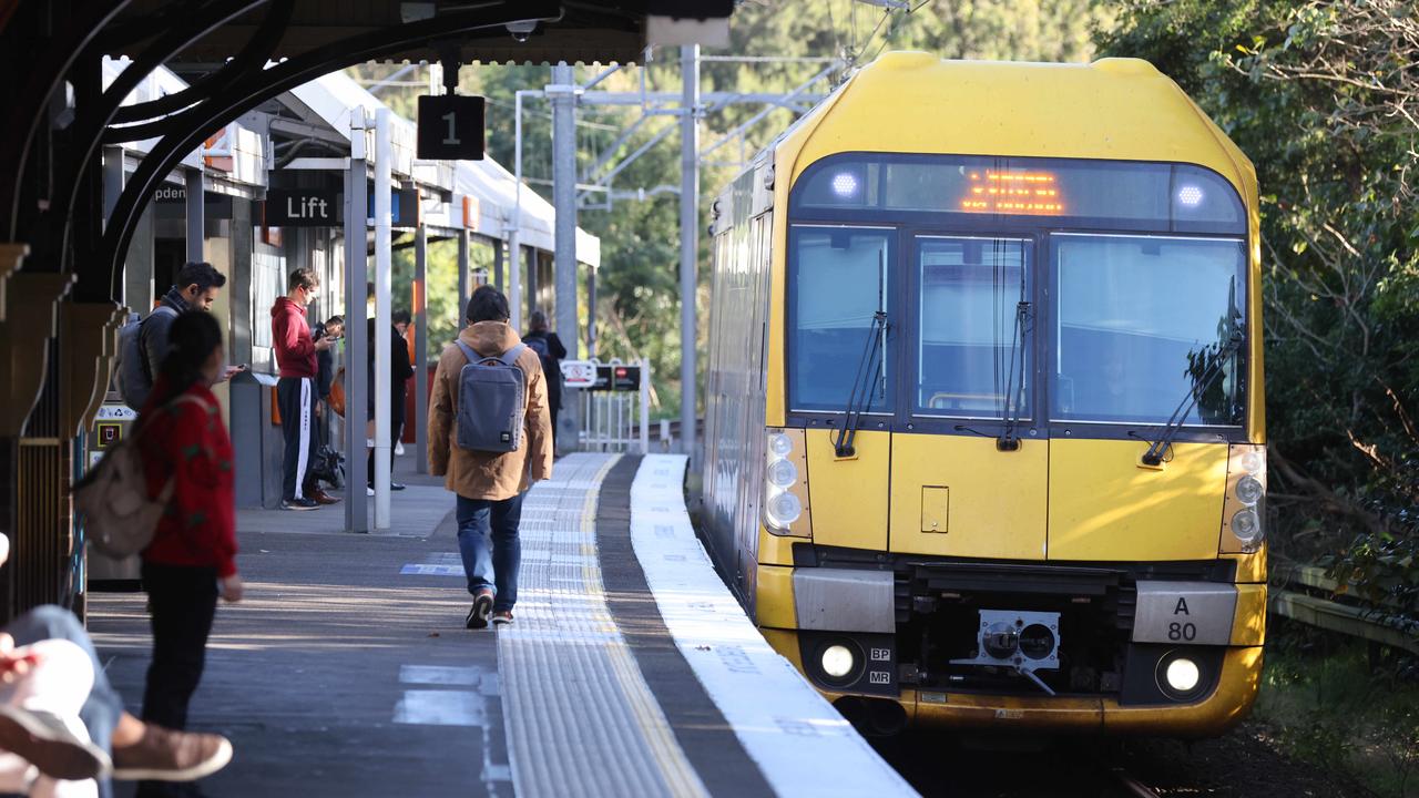 Commuters faced lengthy delays on Monday morning due to a fatality. Picture: NCA NewsWire/ David Swift