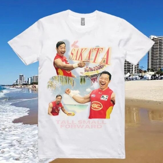 This legally bothersome shirt led to the creation of the satirical Queensland Football Club. Picture: Instagram/The Carlton Draft