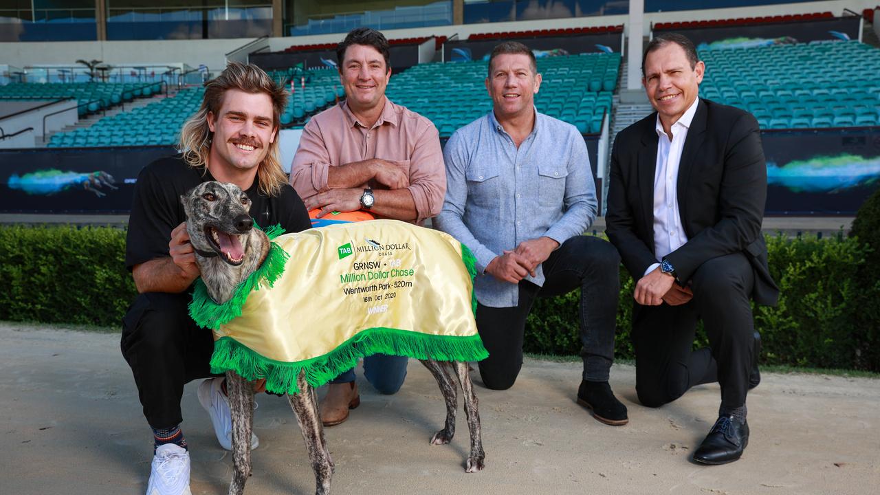 Greyhounds NSW boss Tony Mestrov (right) is set to take over as Manly CEO. Picture: Justin Lloyd.