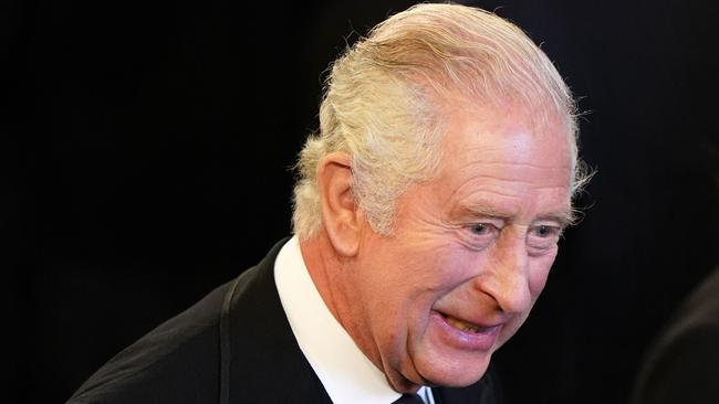 King Charles at Westminster Hall in London on Monday night: Picture: AFP