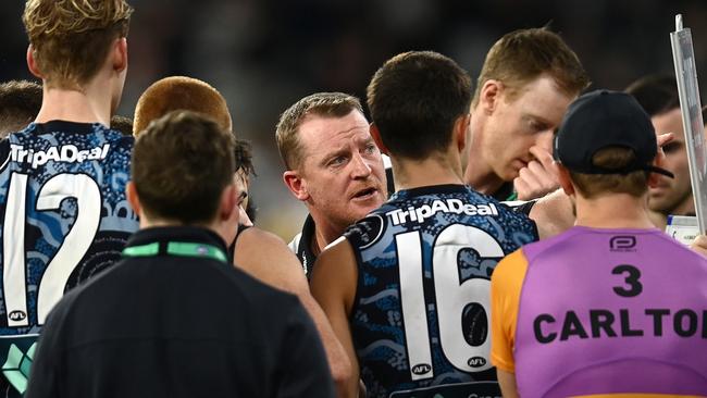 Michael Voss said Collingwood deserved the four points despite the late Carlton charge.