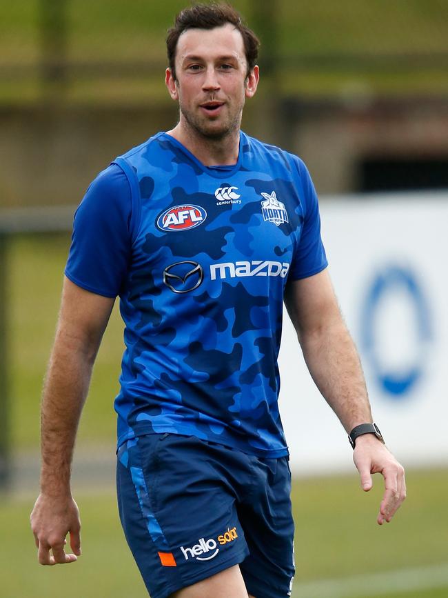 Todd Goldstein at North Melbourne training.