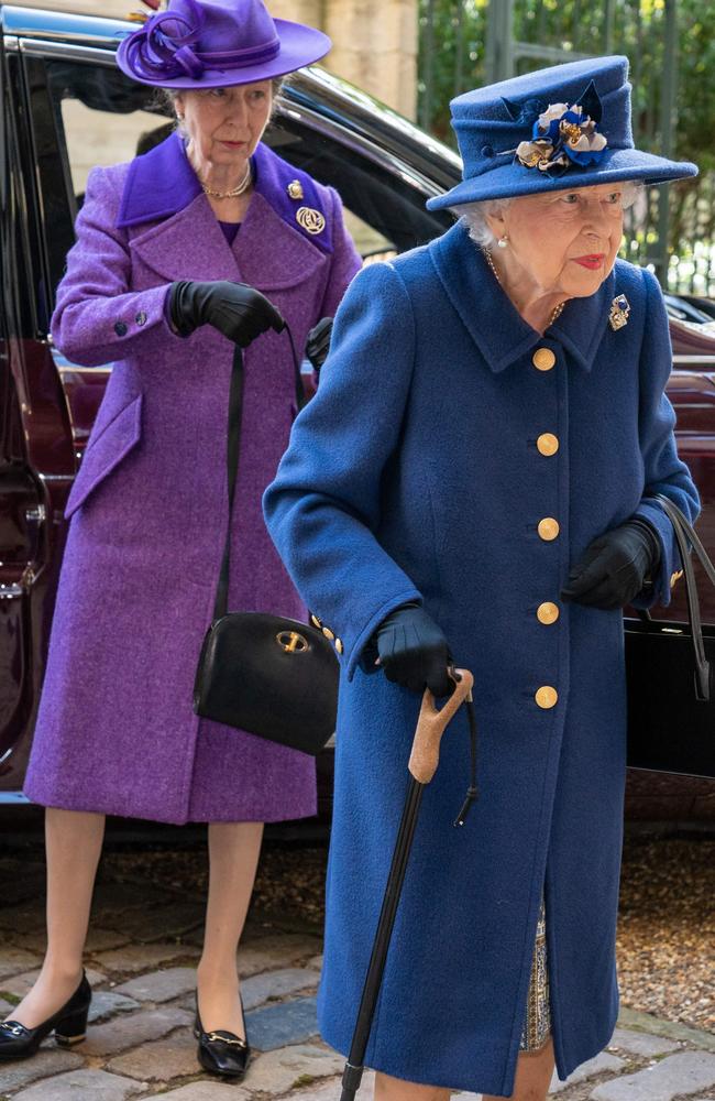 The Queen and Princess Anne attend a Service of Thanksgiving to mark the Centenary of the Royal British Legion at Westminster Abbey in London on October 12. Picture: Arthur Edwards