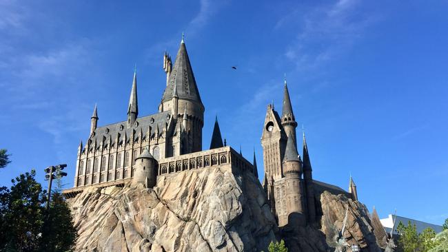 Orlando, Florida, August 18, 2017: Hogwart in the wizarding world of Harry Potter, Island of adventure, Universal studios From istock for Ben English Florida travel story in Gold Coast Eye