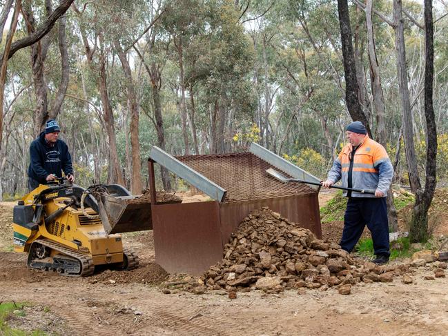 Daryl Floyd at an old God mine near Avoca. Picture:Rob Leeson.