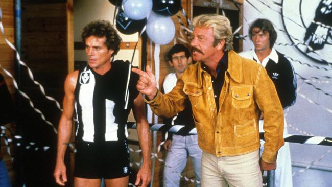 Actor Jack Thompson (right) as coach Laurie Holden in 1980 film The Club.