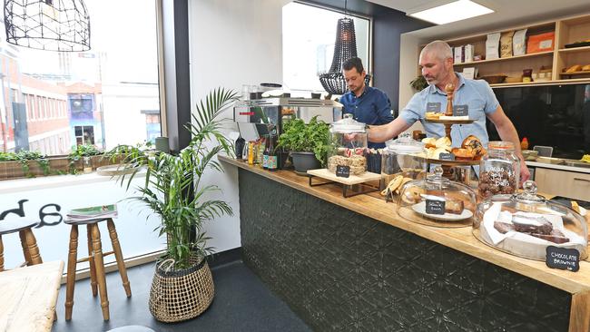 Abundance on the Westside is a city bolt-hole version of its sister cafe Abundance on the Quay, in Bellerive. Picture: ZAK SIMMONDS