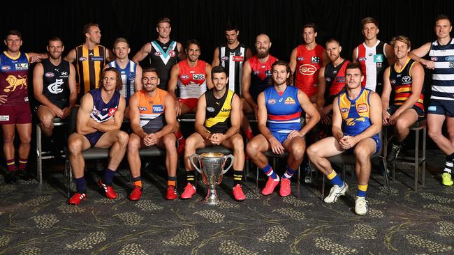 AFL players have come together via telephone to discuss the coronavirus crisis. Picture: AAP