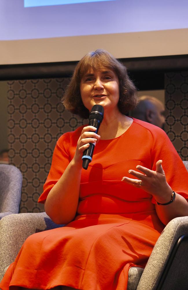 Carolyn Evans at the Gold Coast Central Chamber of Commerce Economic Health Check Breakfast 2024 at Mantra on View Surfers Paradise for Gold Coast at Large. Picture: Portia Large