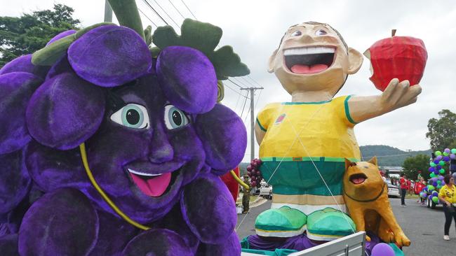 Isabella Grape and Johnny Apple a mainstay of the Festival Parade