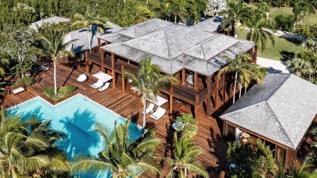 Willis’ former Turks and Caicos estate, which he sold for $27 million, features a sprawling main house, three guesthouses, a yoga pavilion and a huge pool. Picture: Provo Pictures/Turks &amp; Caicos So